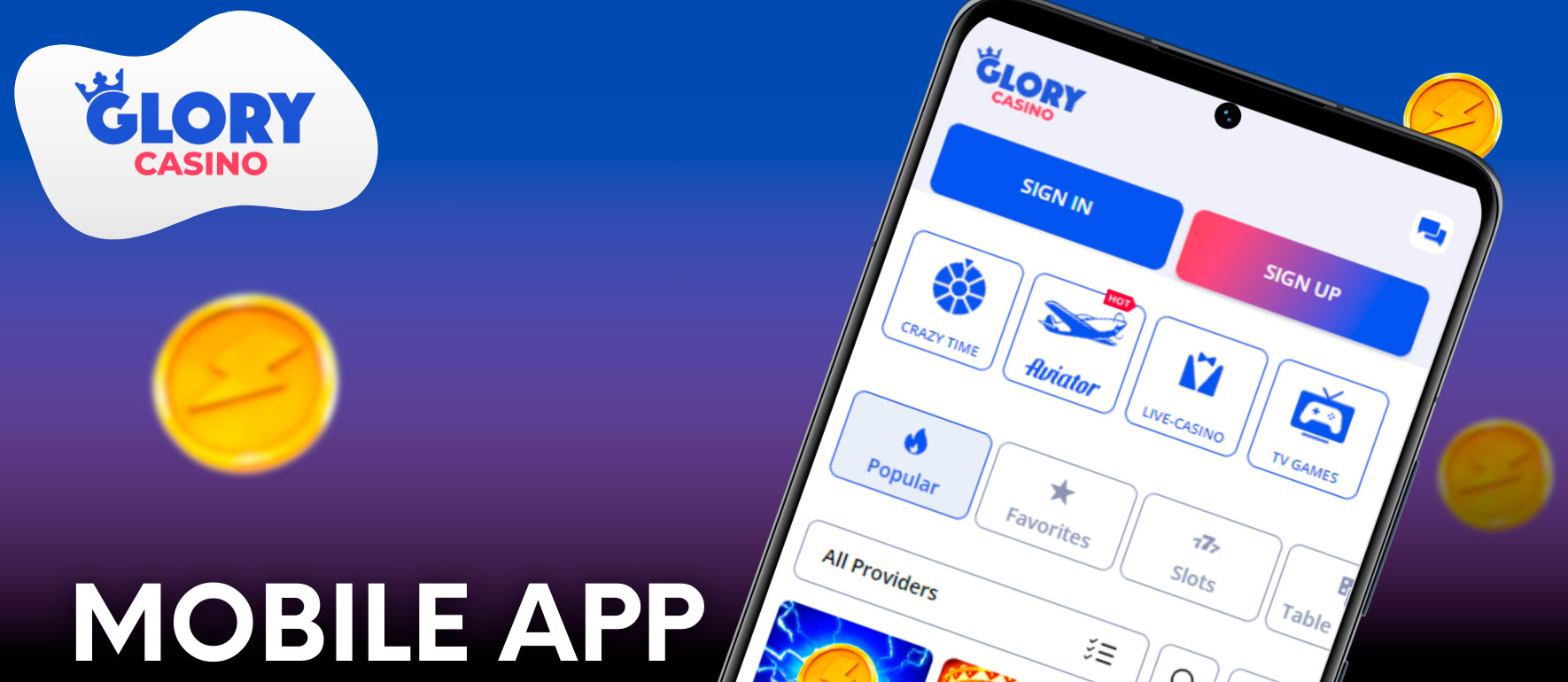 Glory Casino গৌরব ক্যাসিনো offers a handy mobile app